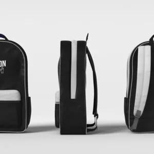 Branded Star School Bag - Black